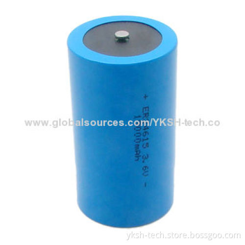 ER 34615 Primary Lithium Battery with 3.6V Rated Voltage, 19,000mAh Rated Capacity